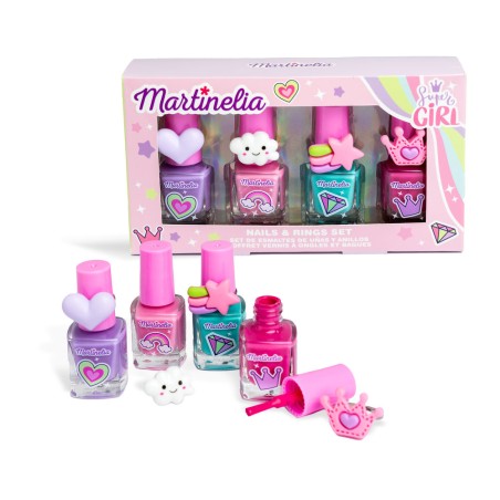 1019 Set Esmalte Uñas y Anillos Super Girl