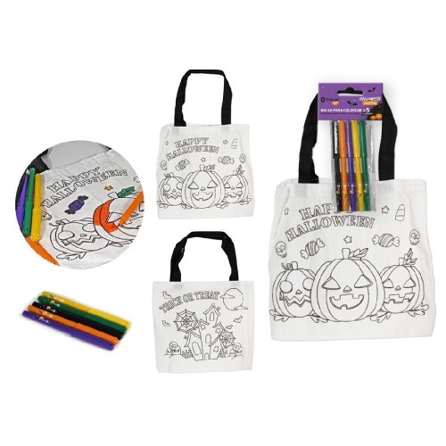 1057 Bolsa para colorear Halloween