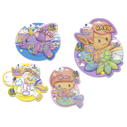 1061 Set 5 Moldes para Plastilina Fairy Tale
