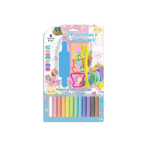 1063 Set de Plastilinas Neon-Pastel con Molde