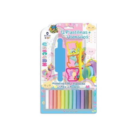 1063 Set de Plastilinas Neon-Pastel con Molde