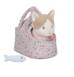 1078 Peluche Gatito Marley con Bolsa Floral