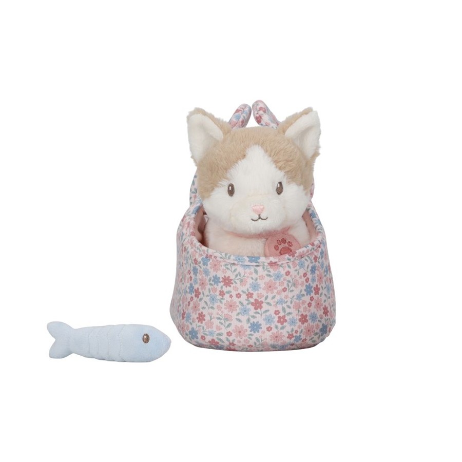 1079 Peluche Gatito Marley con Bolsa Floral 1079 Peluche Gatito Marley con Bolsa Floral