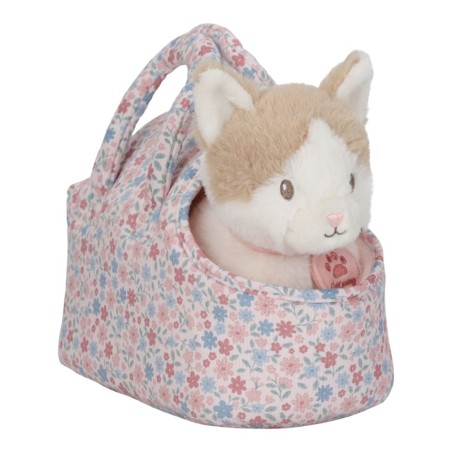 1082 Peluche Gatito Marley con Bolsa Floral