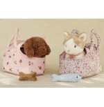 1083 Peluche Gatito Marley con Bolsa Floral