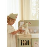 1084 Peluche Gatito Marley con Bolsa Floral