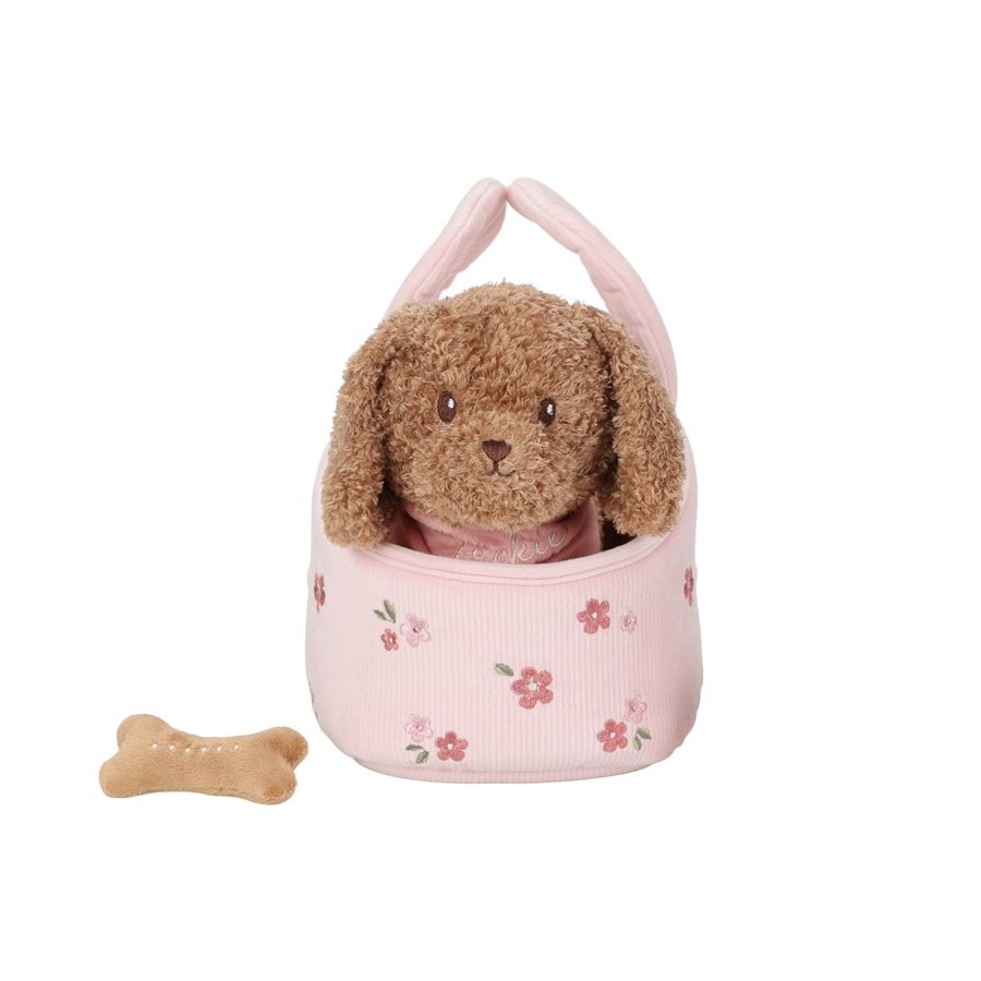 1086 Peluche Cachorro Jackie con Bolsa Floral 1086 Peluche Cachorro Jackie con Bolsa Floral