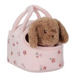 1088 Peluche Cachorro Jackie con Bolsa Floral