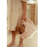 1089 Peluche Cachorro Jackie con Bolsa Floral