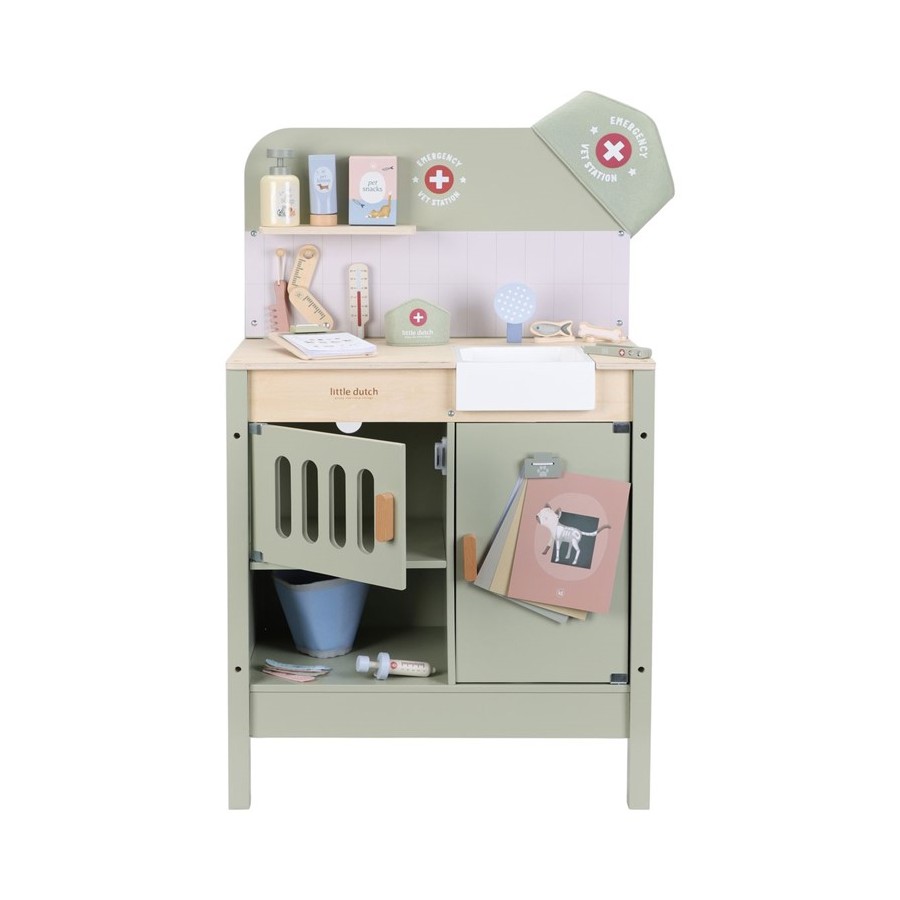 1203 Clínica veterinaria de madera para niños 1203 Clínica veterinaria de madera para niños