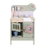 1203 Clínica veterinaria de madera para niños