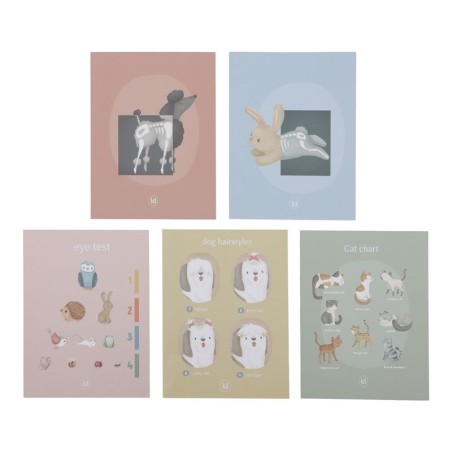 1206 Clínica veterinaria de madera para niños