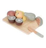 1214 Juego de frutas de madera para cortar