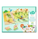 1233 Pegatinas reposicionables Granja