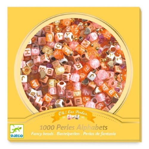 1239 Perlas alfabeto doradas