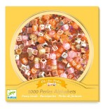 1239 Perlas alfabeto doradas