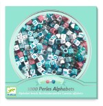 1242 Perlas alfabeto plateadas