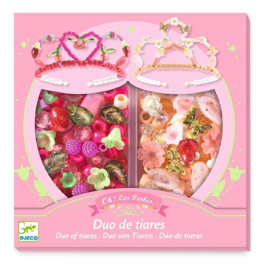 1248 Perlas dúo de tiaras Rosa 1248 Perlas dúo de tiaras Rosa