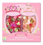 1248 Perlas dúo de tiaras Rosa