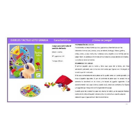 1393 Educativos Tactilo loto granja