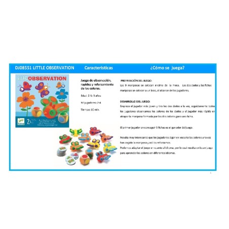 1422 Juego Little Observation
