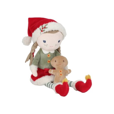 1642 Rosa Muñeca Blandita Navidad Little Dutc