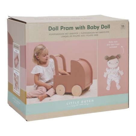 173 Carrito Con Textil Y Muñeca FSC Little D