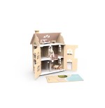 1869 Casita de flores de la familia Rabbit