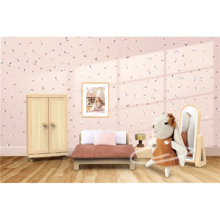 1882 Dormitorio de la Casa de la Familia Rabbit + 1 Personaje