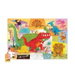 1908 50 piezas lata Puzle Dinosaurio