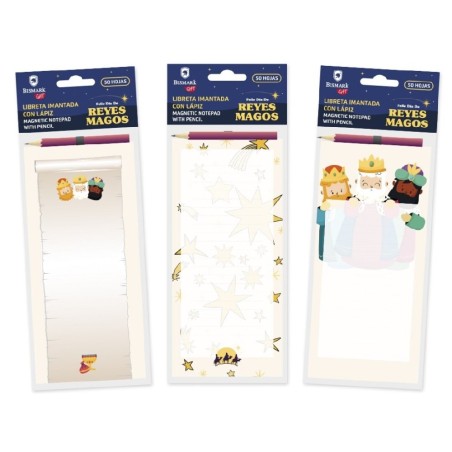 1909 Libreta Imantada Reyes Magos con Lápiz 