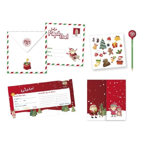 1914 Carta de Papá Noel con Lápiz, Sobre y Pe