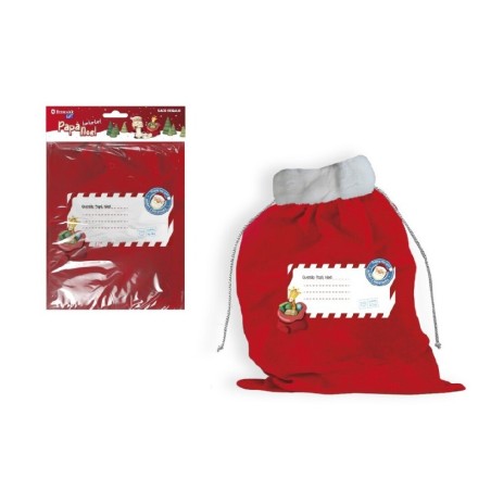 1918 Saco Papá Noel para Regalos  Tacto Suav