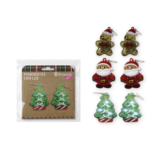 1927 Pendientes con Luz Navidad