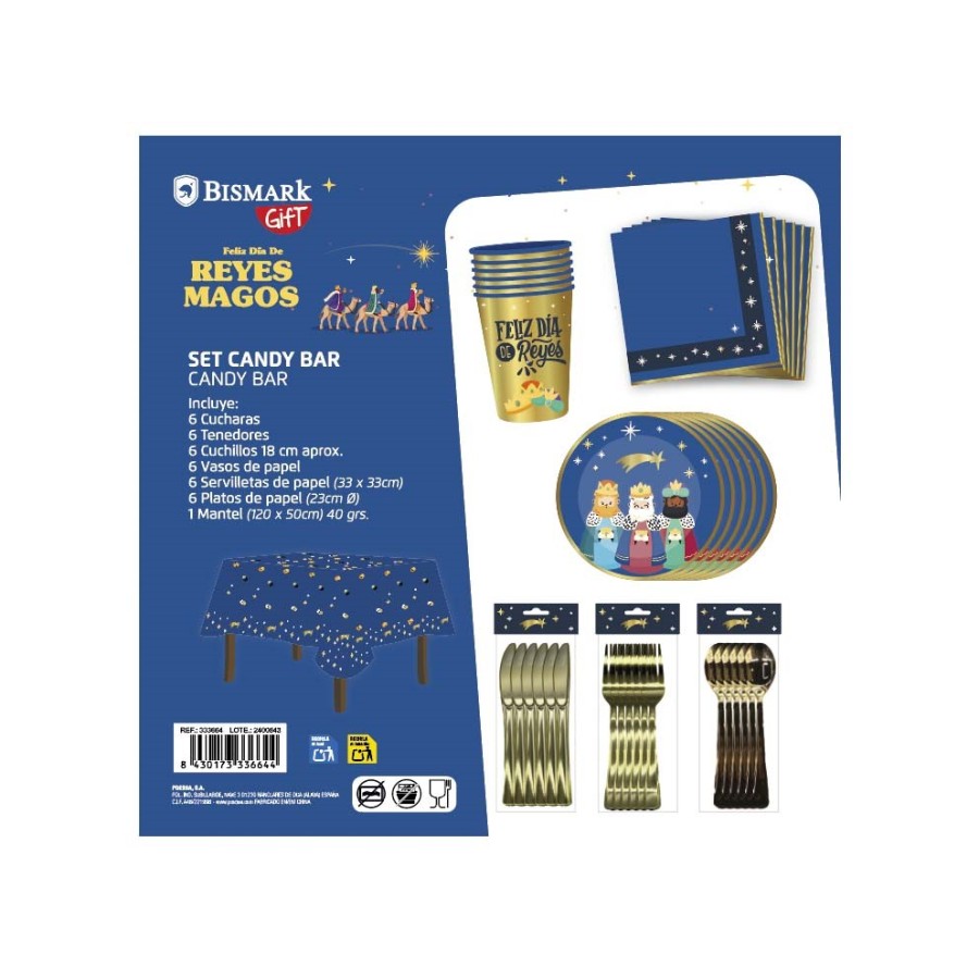 1936 Set Mesa Candybar Reyes Magos  6 Person