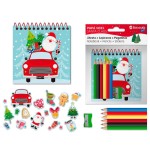1938 Libreta Papá Noel con Lapiceros de Color