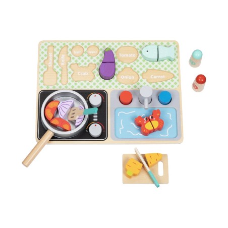 1945 Set de cocina de madera