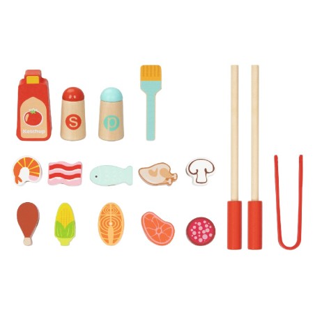 1954 Set de barbacoa de madera