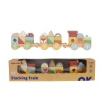 1980 Tren apilable de madera