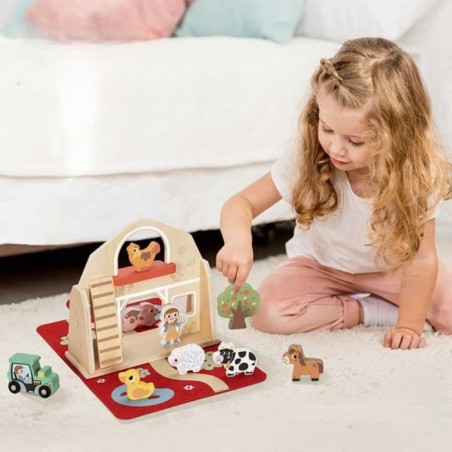 1987 Set de granja en maletita plegable