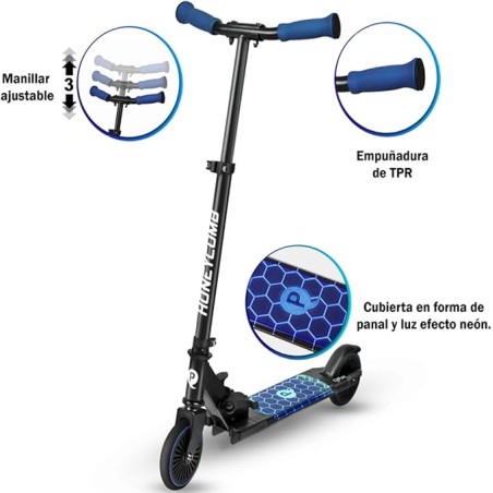 2013 Patinete Honey Comb Scooter con Luces Le