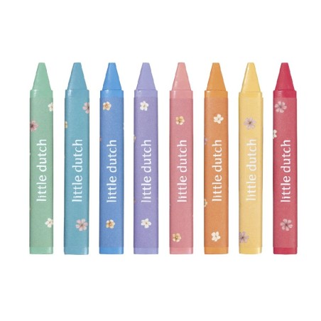 2030 Crayones de cera rosa little dutch