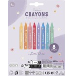2031 Crayones de cera rosa little dutch