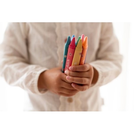 2033 Crayones de cera rosa little dutch