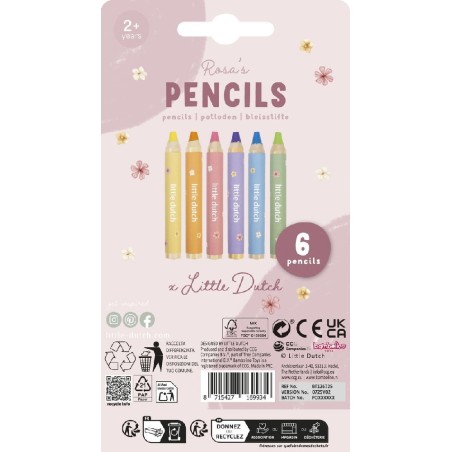 2045 Lápices de colores gruesos Rosa