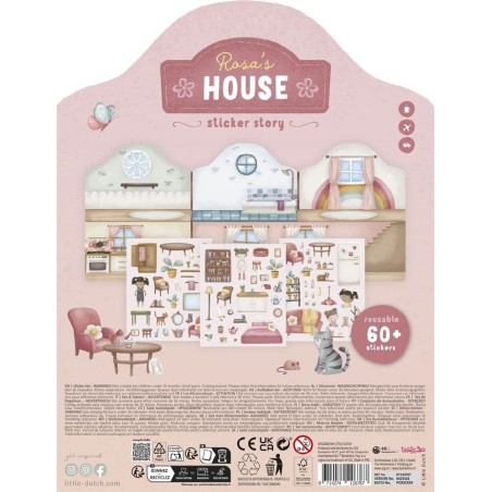 2081 Libro de pegatinas reusables rosa