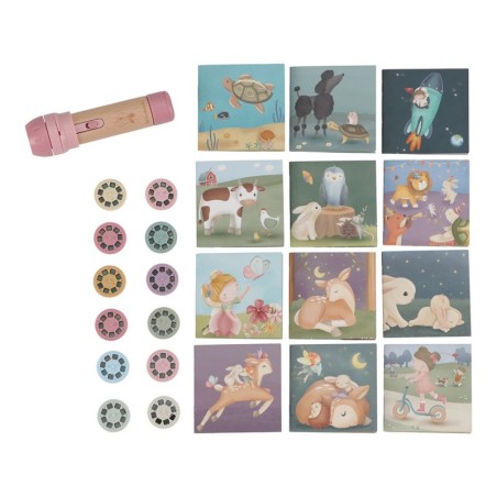 2114 Proyector linterna rosa little dutch