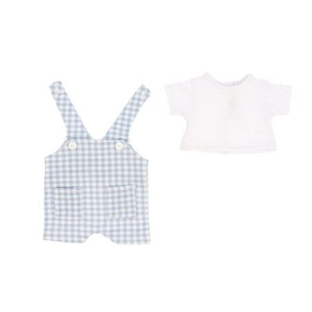 2182 Muñeco Mateo con Peto Vichy Azul