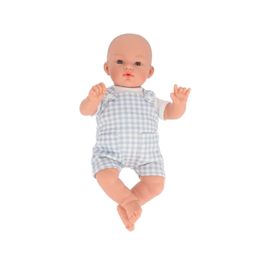 2183 Muñeco Mateo con Peto Vichy Azul