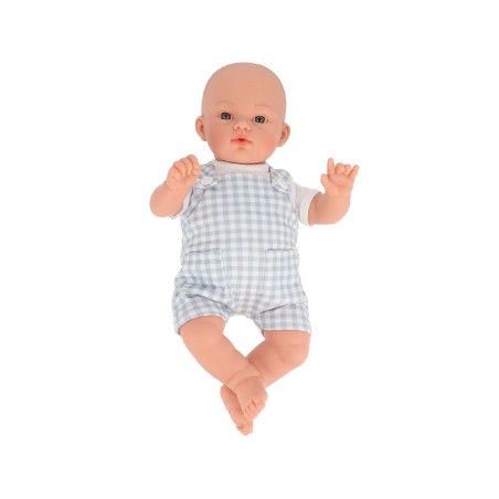 2183 Muñeco Mateo con Peto Vichy Azul